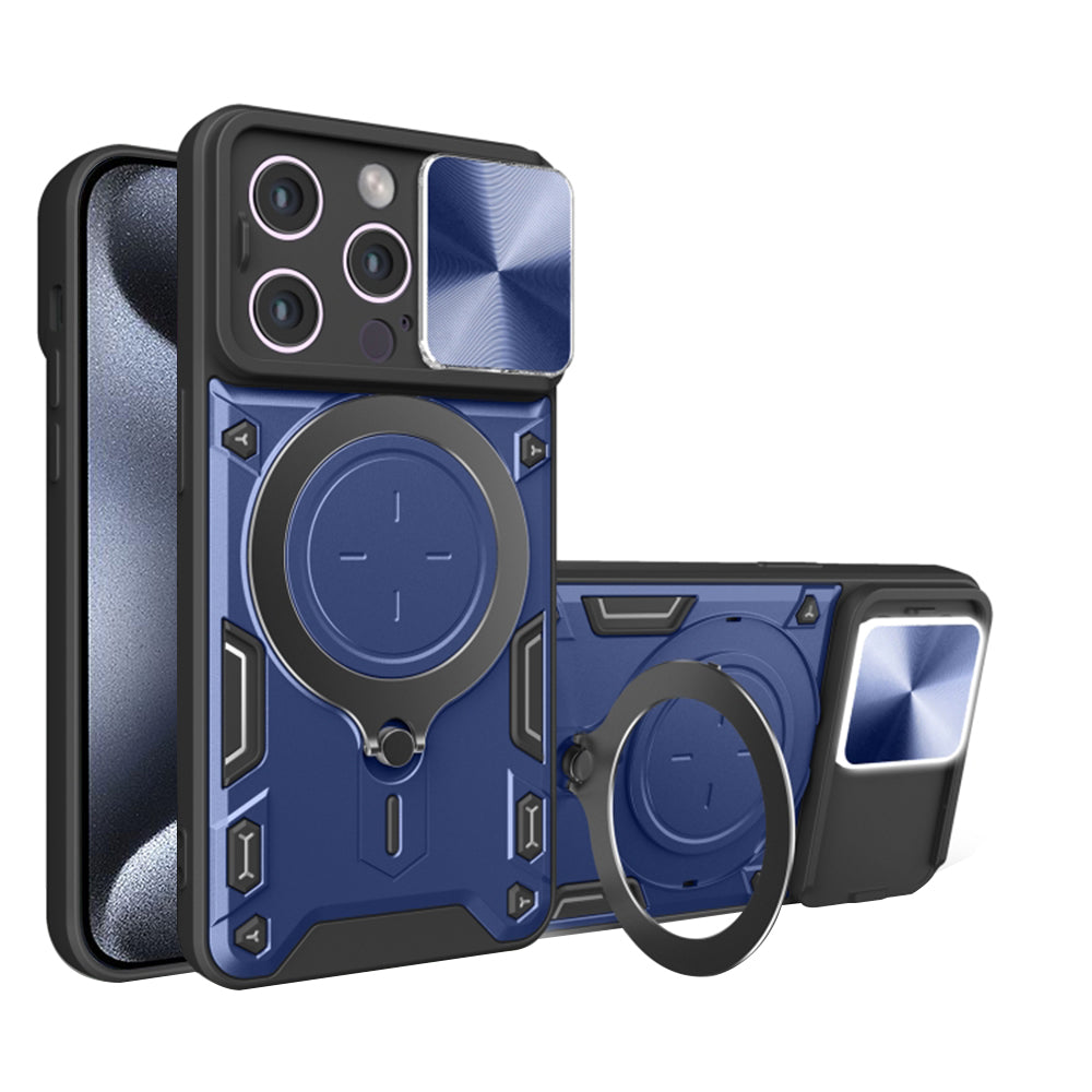 Custodia per Apple iPhone 15 Pro, Techsuit, CamGuard Pro, Blu