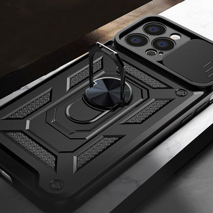 Custodia per Apple iPhone 15 Pro, Techsuit, CamShield, Nera