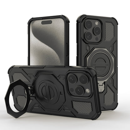 Custodia per Apple iPhone 15 Pro, Techsuit, Carbon Shield Pro, Nera