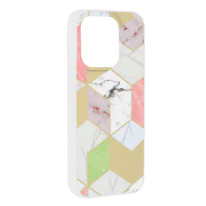 Hülle für Apple iPhone 15 Pro, Techsuit, Marble, Lila