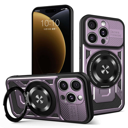 Custodia per Apple iPhone 15 Pro, Techsuit, RuggedCam, Viola