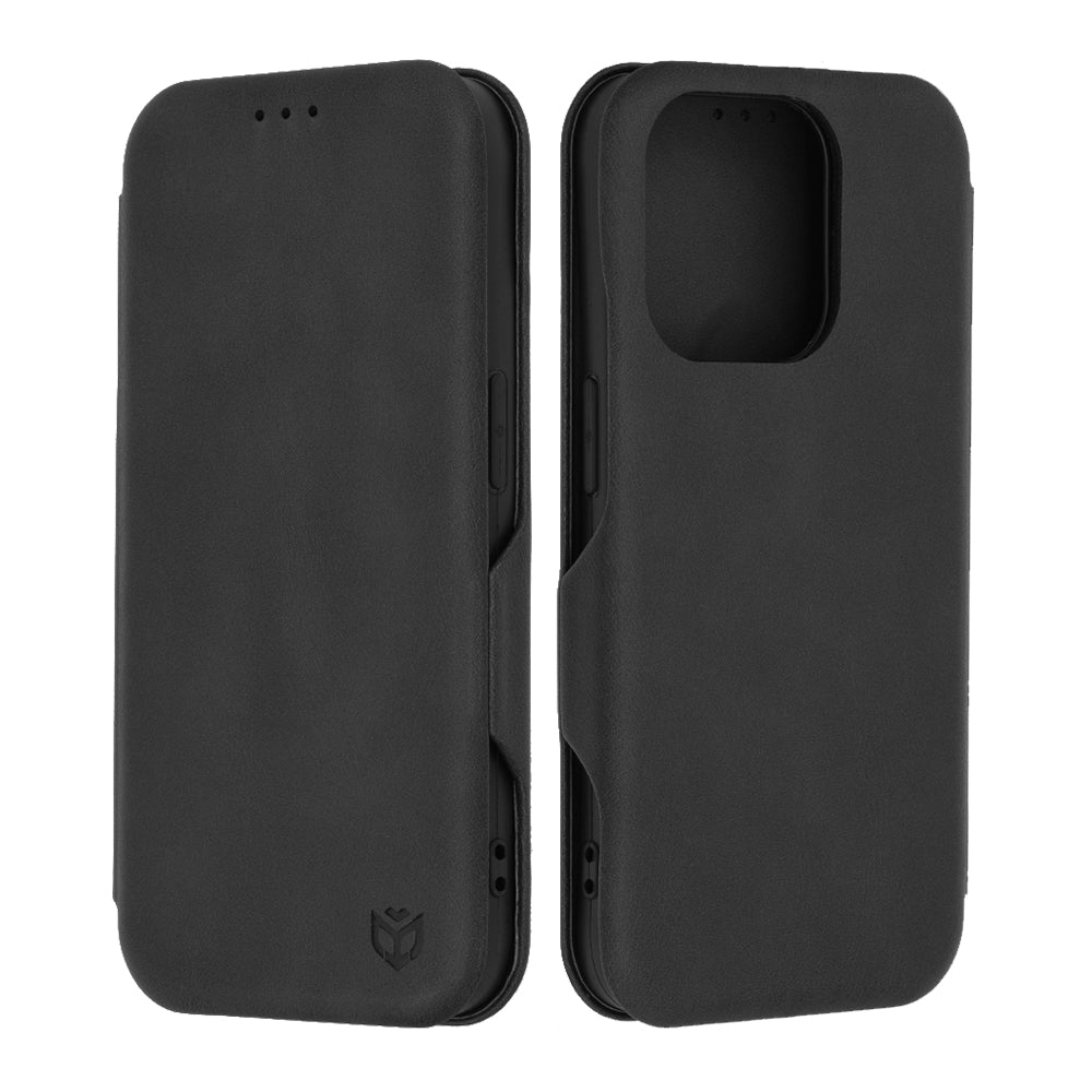 Custodia per Apple iPhone 15 Pro, Techsuit, Safe Wallet Plus, Nera