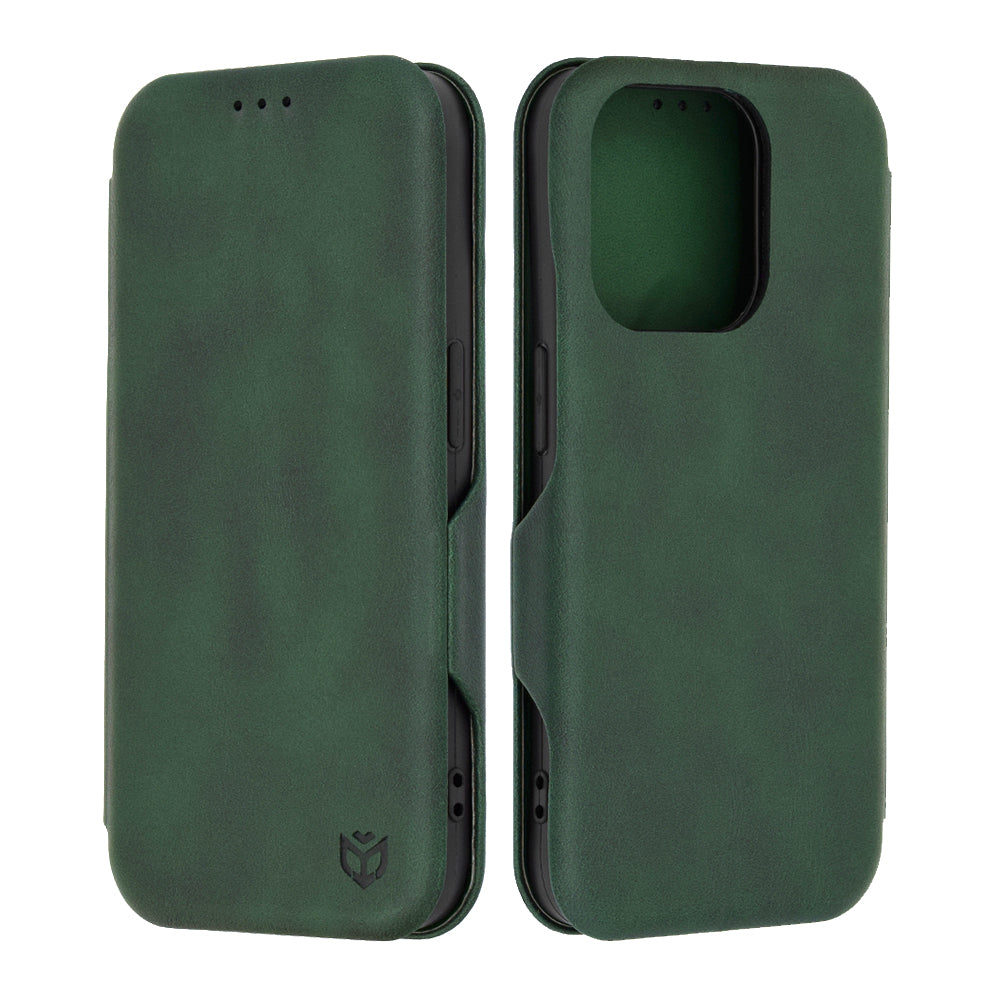 Hülle für Apple iPhone 15 Pro, Techsuit, Safe Wallet Plus, Grün