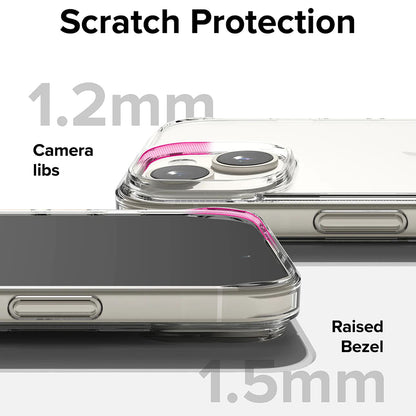 Coque pour Apple iPhone 15, Ringke, Fusion, Transparente