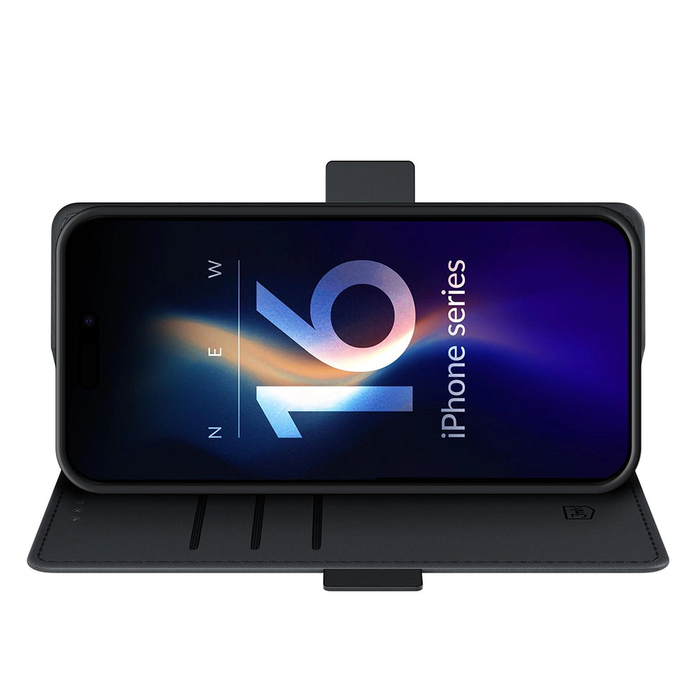 Custodia per Apple iPhone 16, 3MK, Wallet, Nera