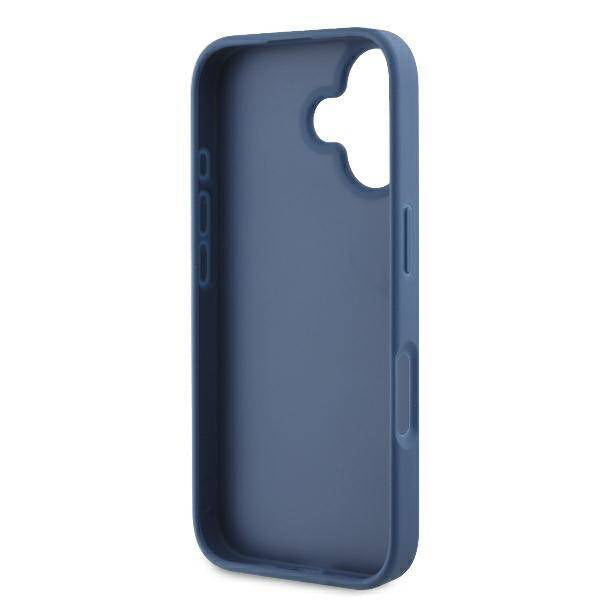 Housse pour Apple iPhone 16, Guess, 4G Bottom Stripe, Bleue