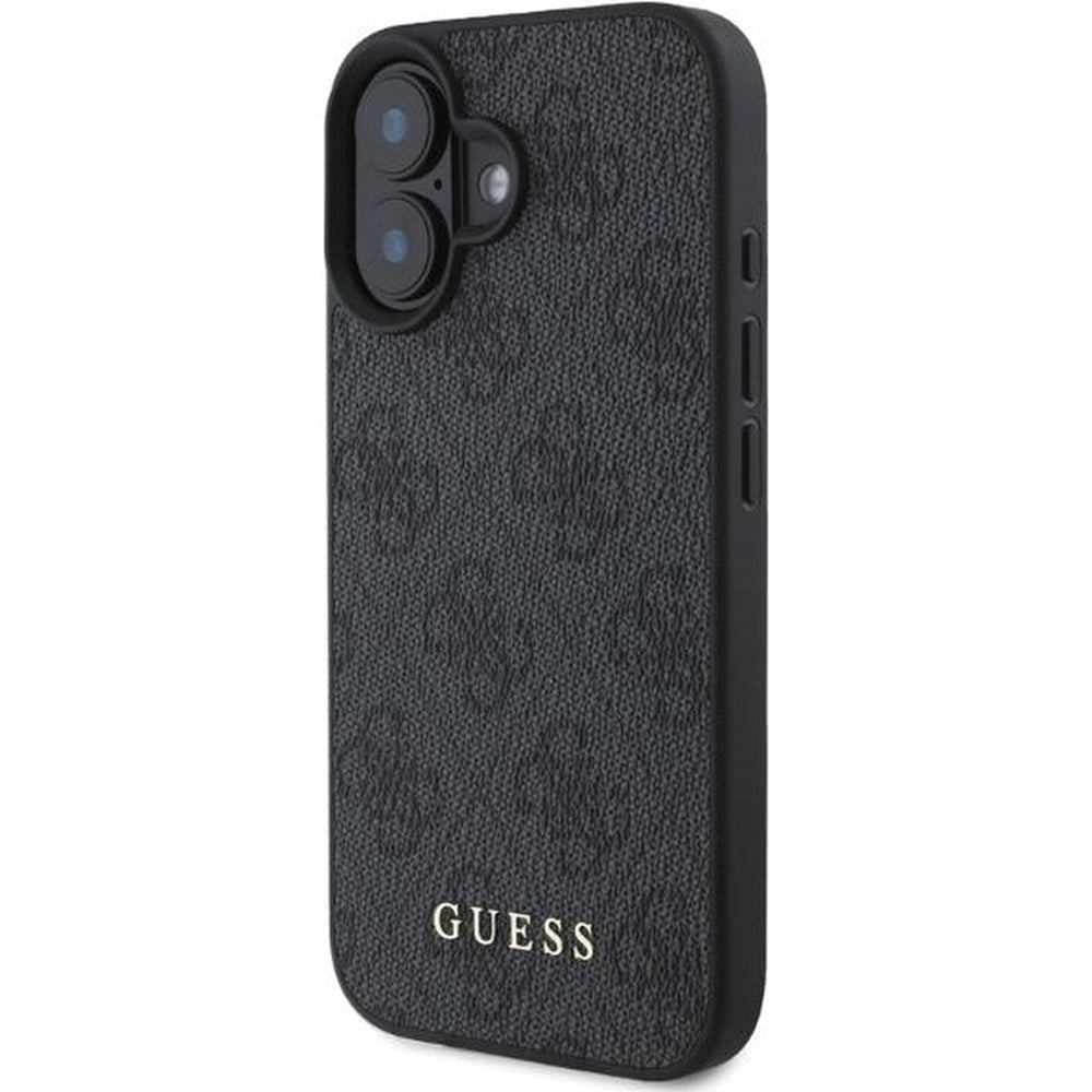 Custodia per Apple iPhone 16, Guess, 4G Classic, Nera