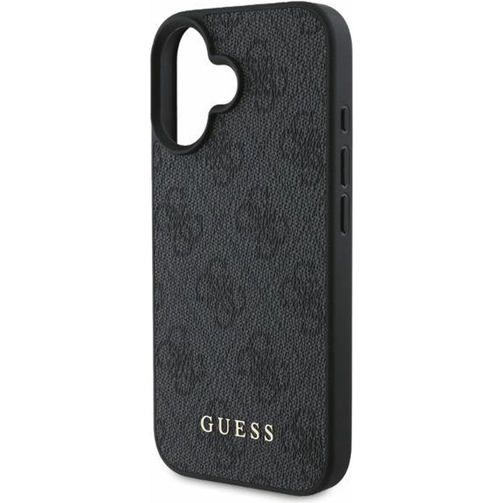 Custodia per Apple iPhone 16, Guess, 4G Classic, Nera