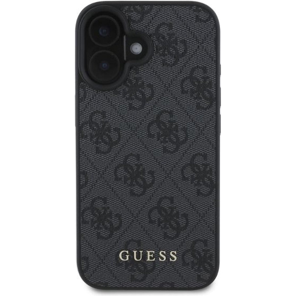 Custodia per Apple iPhone 16, Guess, 4G Classic, Nera