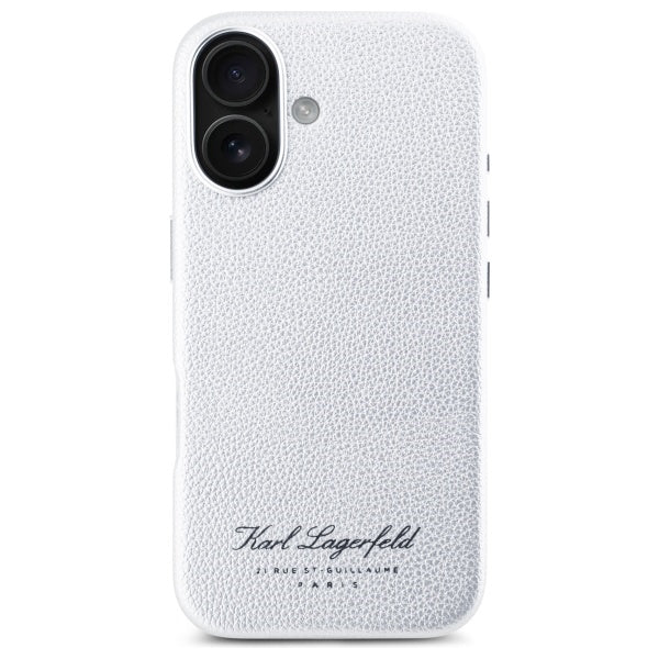 Étui pour Apple iPhone 16, Karl Lagerfeld, RSG, Gris