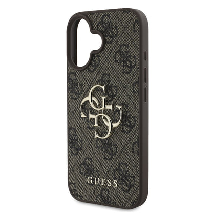 Étui pour Apple iPhone 16 Plus, Guess, 4G Big Logo, Marron