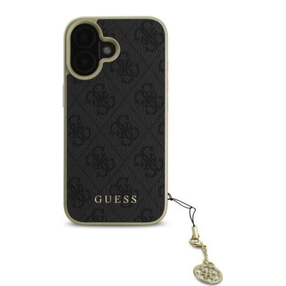 Étui pour Apple iPhone 16 Plus, Guess, 4G Charm, Noir