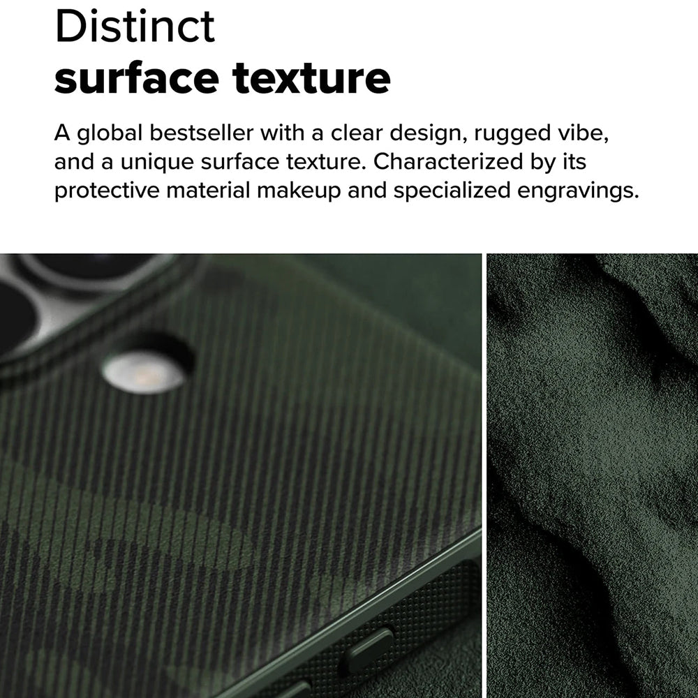 Custodia per Apple iPhone 16 Plus, Ringke, Onyx Design, Verde