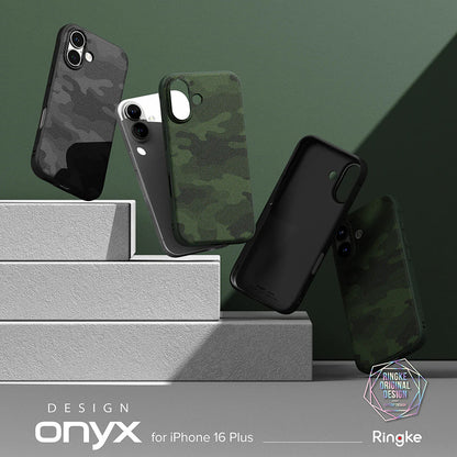 Custodia per Apple iPhone 16 Plus, Ringke, Onyx Design, Verde