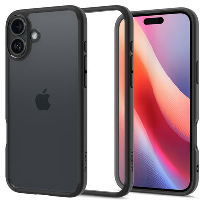 Étui pour Apple iPhone 16 Plus, Spigen, Ultra Hybrid, Noir Mat