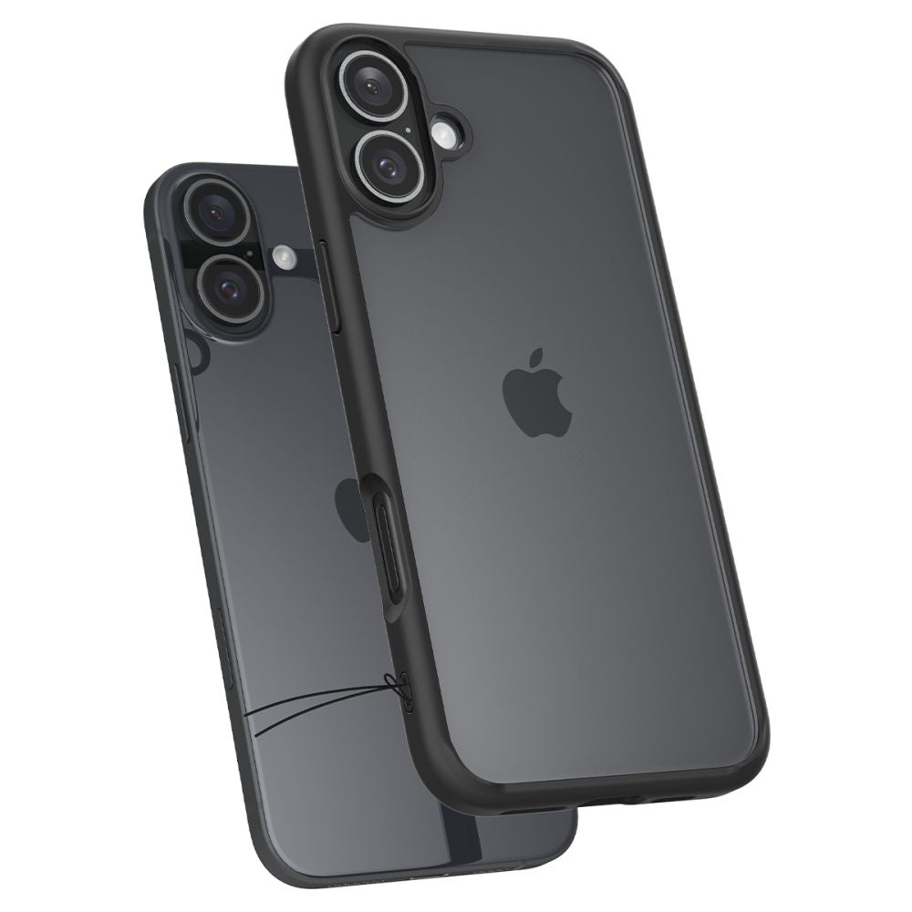 Étui pour Apple iPhone 16 Plus, Spigen, Ultra Hybrid, Noir Mat