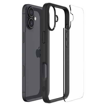Étui pour Apple iPhone 16 Plus, Spigen, Ultra Hybrid, Noir Mat