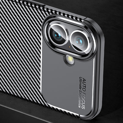 Custodia per Apple iPhone 16 Plus, Techsuit, CarbonFiber, Nera