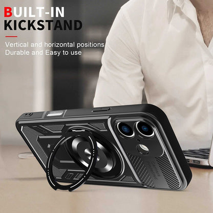 Hülle für Apple iPhone 16 Plus, Techsuit, RuggedCam, Grau
