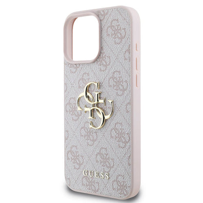 Custodia per Apple iPhone 16 Pro, Guess, 4G Big Logo, Rosa