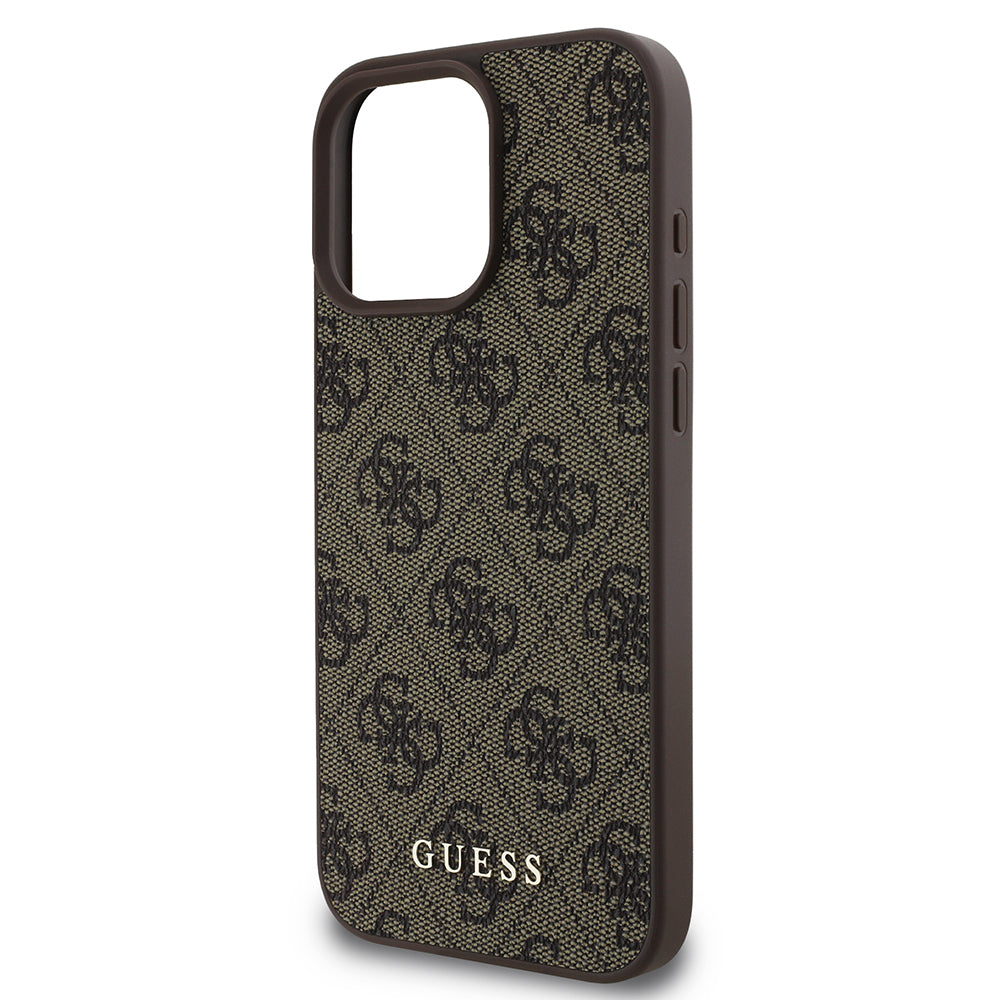 Custodia per Apple iPhone 16 Pro, Guess, 4G Classic, Nera