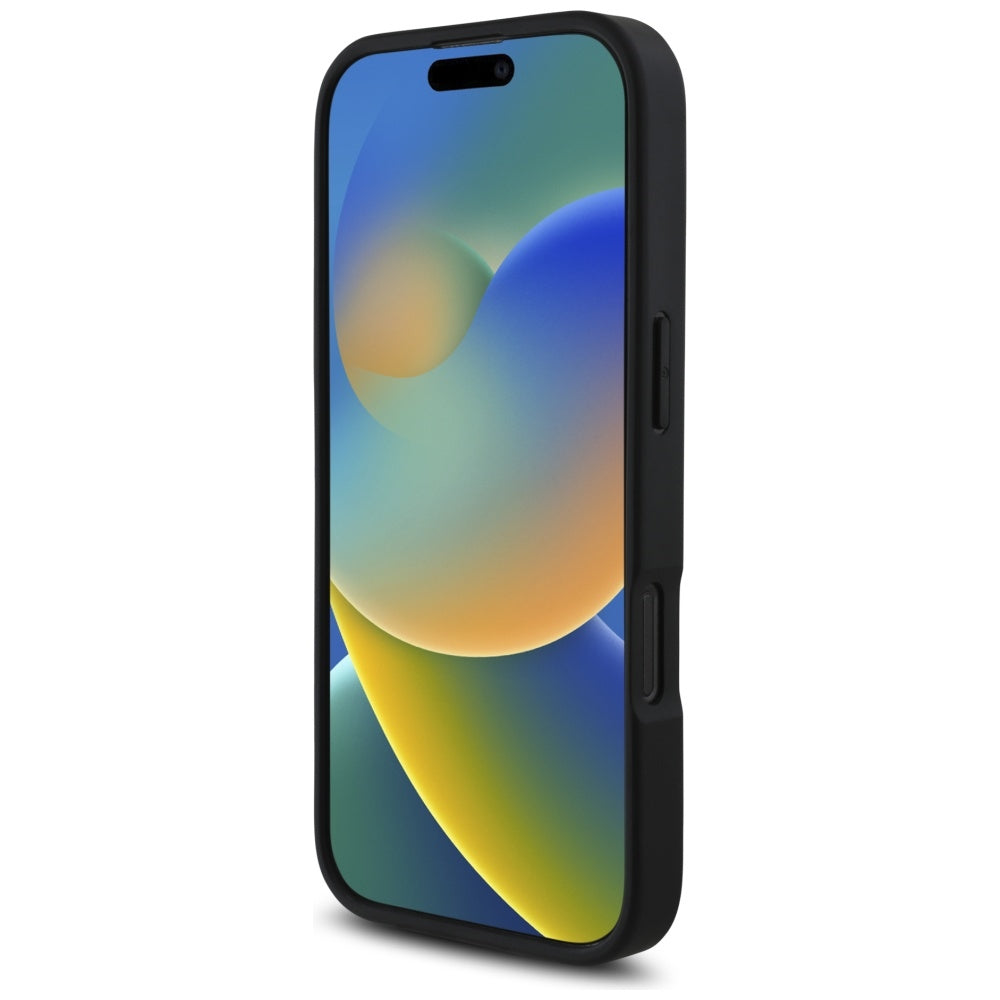 Custodia per Apple iPhone 16 Pro Max, Karl Lagerfeld, Grained Cardslots, Nera