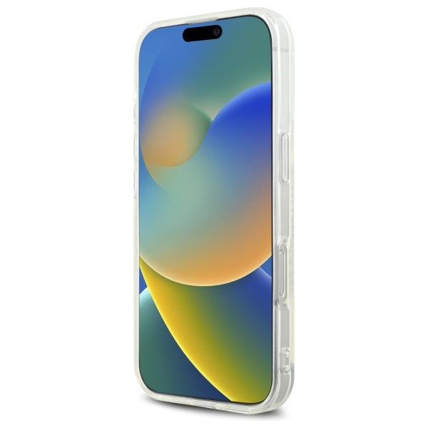 Hülle für Apple iPhone 16 Pro Max, Karl Lagerfeld, IML Rhinestones Karl's Head, Transparent