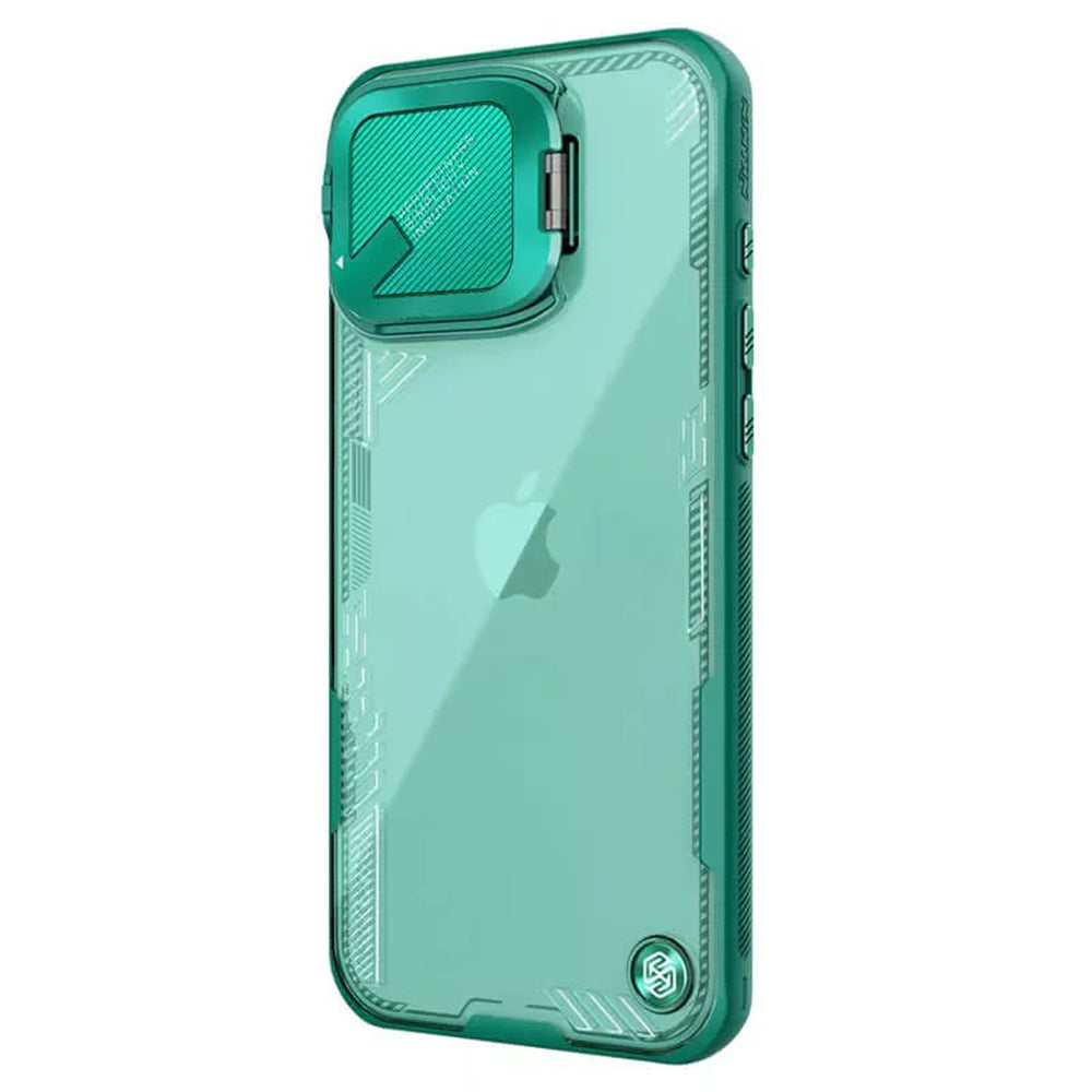 Coque pour Apple iPhone 16 Pro Max, Nillkin, Iceblade Prop (sans découpe pour caméra), Vert