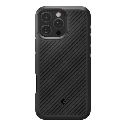 Custodia per Apple iPhone 16 Pro Max, Spigen, Core Armor, Nera Opaca