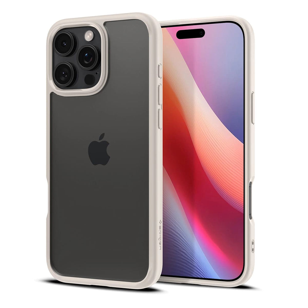 Custodia per Apple iPhone 16 Pro Max, Spigen, Ultra Hybrid, Beige ACS08385