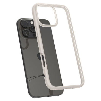 Custodia per Apple iPhone 16 Pro Max, Spigen, Ultra Hybrid, Beige ACS08385