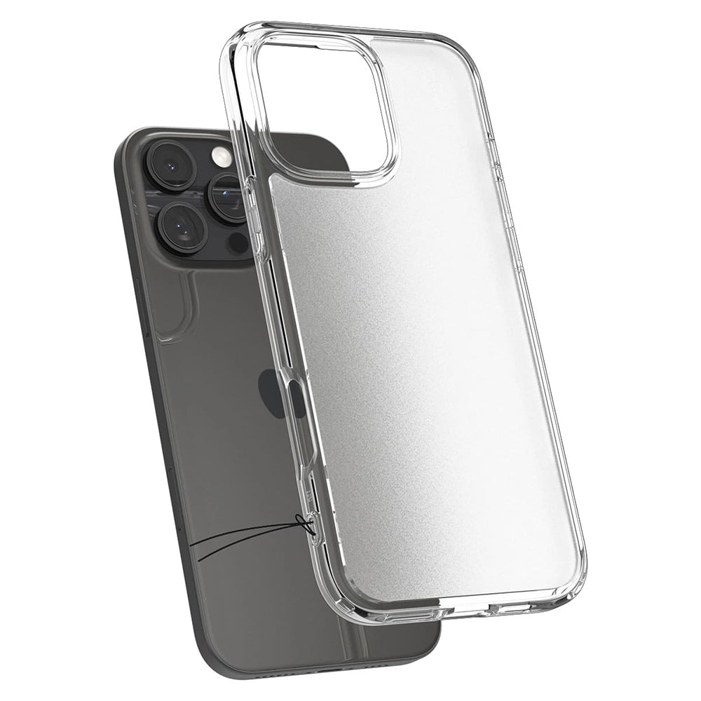 Housse pour Apple iPhone 16 Pro Max, Spigen, Ultra Hybrid, Transparent Satiné ACS07993