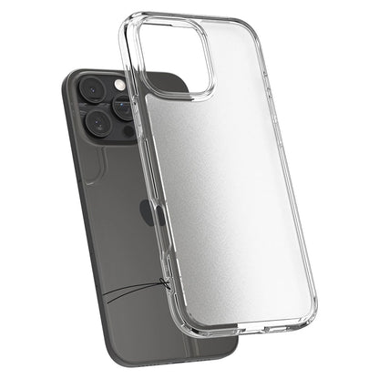 Housse pour Apple iPhone 16 Pro Max, Spigen, Ultra Hybrid, Transparent Satiné ACS07993
