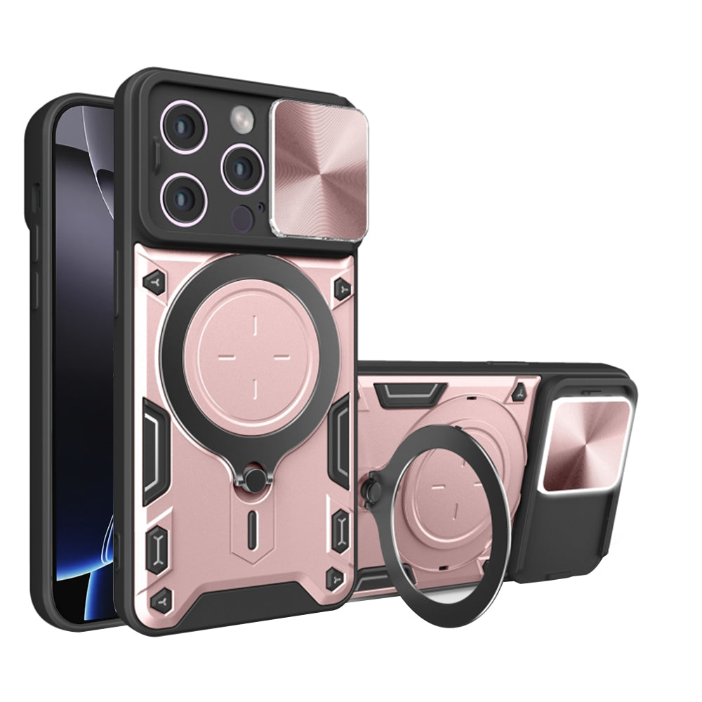 Custodia per Apple iPhone 16 Pro Max, Techsuit, CamGuard Pro, Rosa Oro