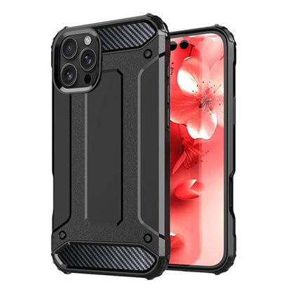 Coque pour Apple iPhone 16 Pro Max, Techsuit, Hybrid Armor, Noire