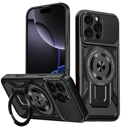 Custodia per Apple iPhone 16 Pro Max, Techsuit, RuggedCam, Nera