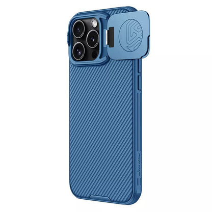 Custodia per Apple iPhone 16 Pro, Nillkin, CamShield Prop, Blu