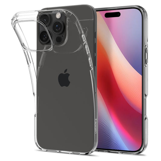 Housse pour Apple iPhone 16 Pro, Spigen, Liquid Crystal, Transparente ACS08112