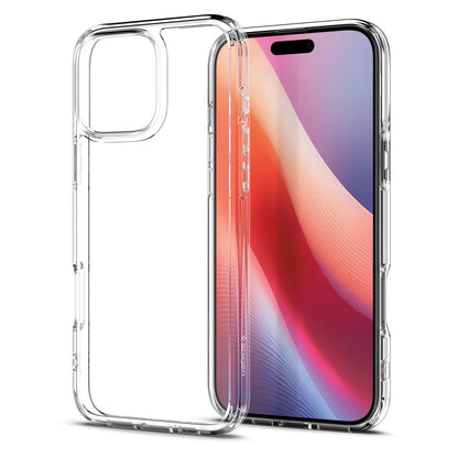 Hülle für Apple iPhone 16 Pro, Spigen, Ultra Hybrid, Transparent ACS08121