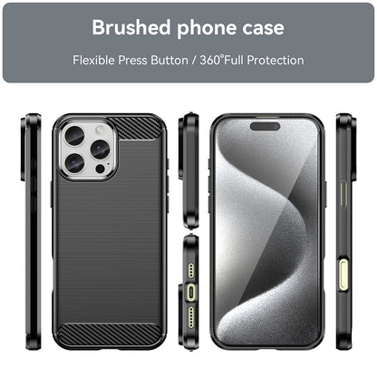 Coque pour Apple iPhone 16 Pro, Techsuit, Carbone, Noire