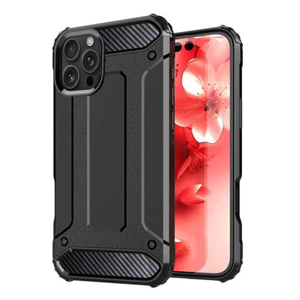 Coque pour Apple iPhone 16 Pro, Techsuit, Hybrid Armor, Noire