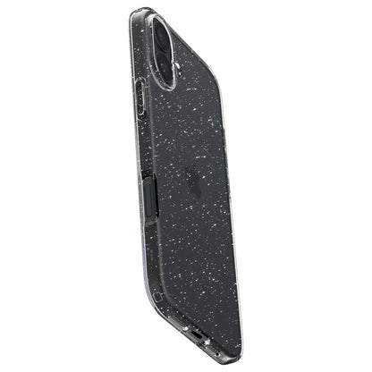 Custodia per Apple iPhone 16, Spigen, Liquid Crystal Glitter, Trasparente ACS08192