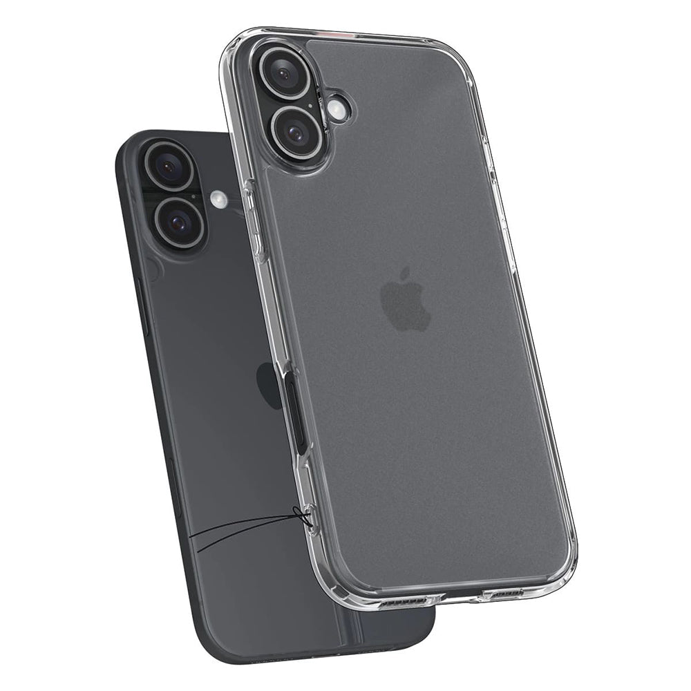 Housse pour Apple iPhone 16, Spigen, Ultra Hybrid, Transparent Satiné