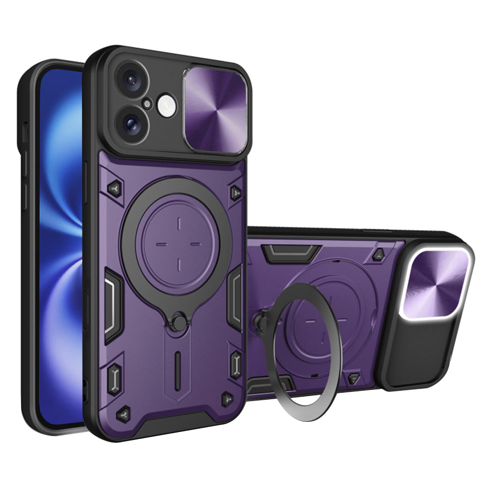 Custodia per Apple iPhone 16, Techsuit, CamGuard Pro, Viola