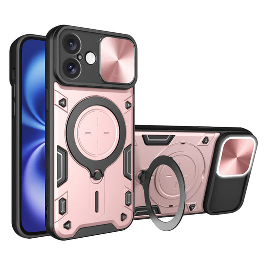 Hülle für Apple iPhone 16, Techsuit, CamGuard Pro, Roségold