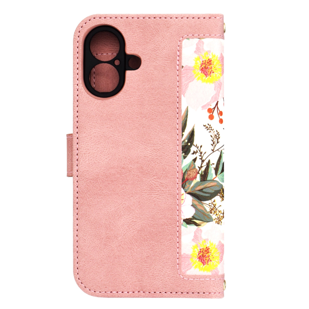 Coque pour Apple iPhone 16, Techsuit, FlipCraft, Rose
