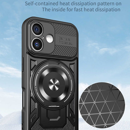 Custodia per Apple iPhone 16, Techsuit, RuggedCam, Nera