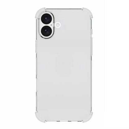 Hülle für Apple iPhone 16, Techsuit, stoßfest klar (großes Linsenloch), transparent