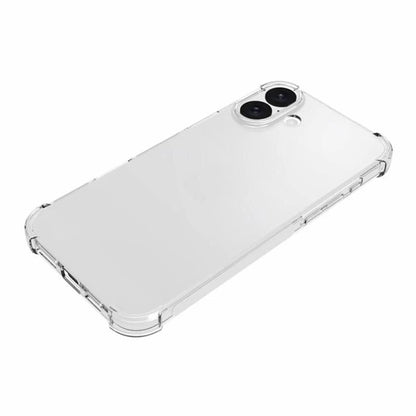 Hülle für Apple iPhone 16, Techsuit, stoßfest klar (großes Linsenloch), transparent