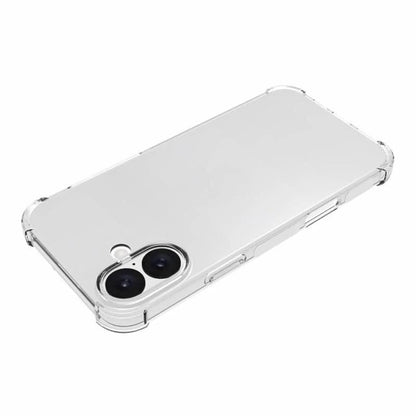 Hülle für Apple iPhone 16, Techsuit, stoßfest klar (großes Linsenloch), transparent